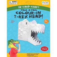 T - Rex Colour - in 3D Mask Card Craft - ABC School Supplies