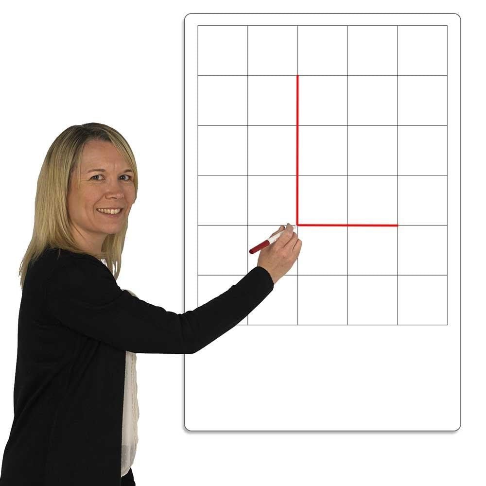 **Teachers Grid Dry Erase Board - ABC School Supplies