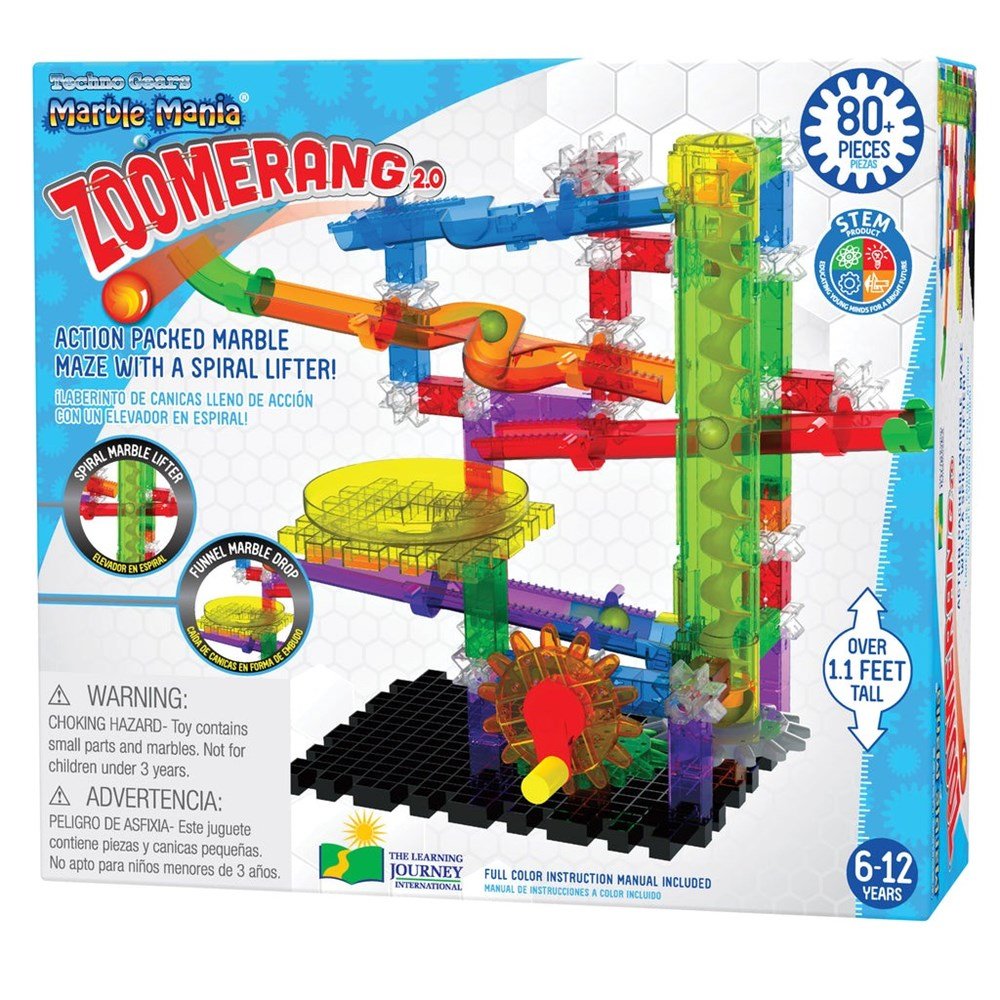 **Techno Gears Marble Mania Zoomerang 80 Pcs - ABC School Supplies