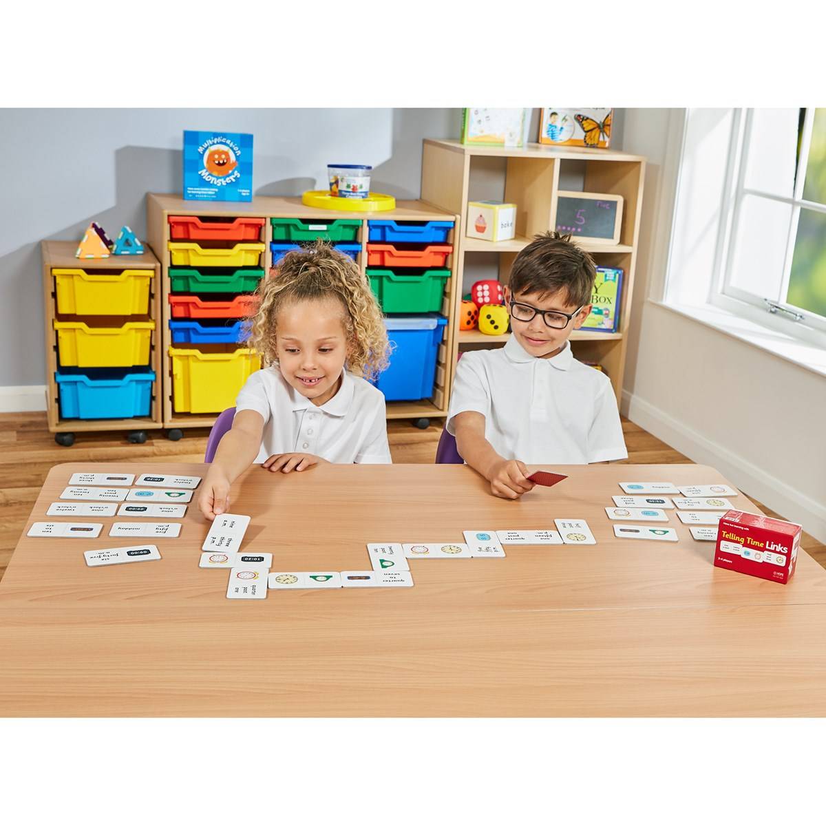 **Telling Time Domino Links - ABC School Supplies