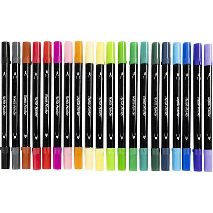 Textile markers (20 pack) - ABC School Supplies