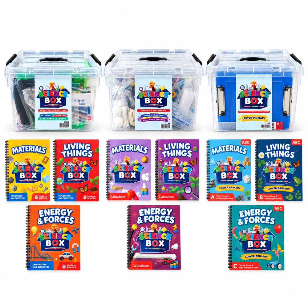 The Science Box - Complete Kit - 3 Kits & 9 Manuals - ABC School Supplies