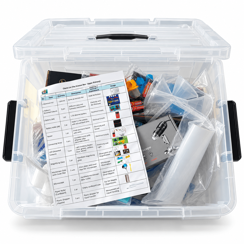 The Science Box - Upper Primary - Kit & 3 Manuals - ABC School Supplies