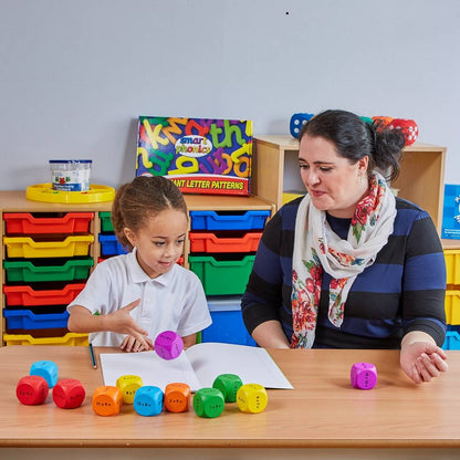 **Times Tables Cubes Set 1 - 2,3,4,5,10 Pack Of Ten - ABC School Supplies