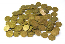 Toy Euro Money Coins 50 Cent (100 Pieces) - ABC School Supplies