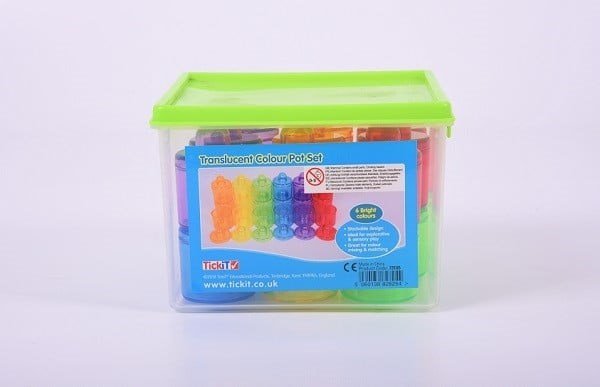 Translucent Colour Pot Set - ABC School Supplies