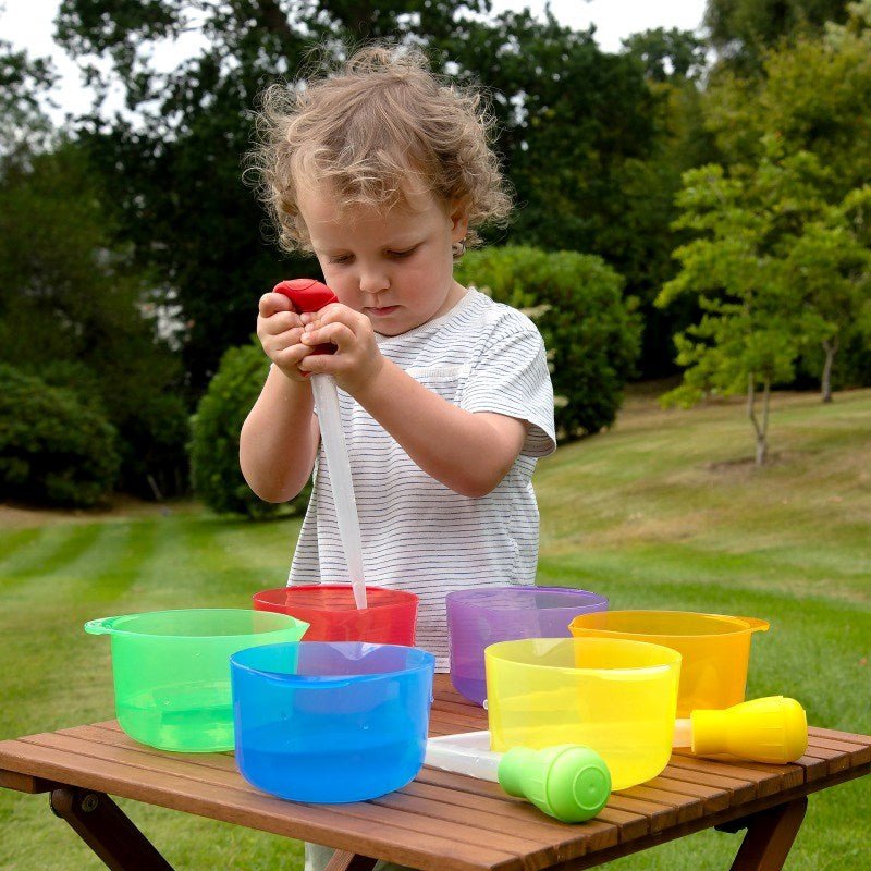 Translucent Colour Pouring Bowls - 6 Pack - ABC School Supplies