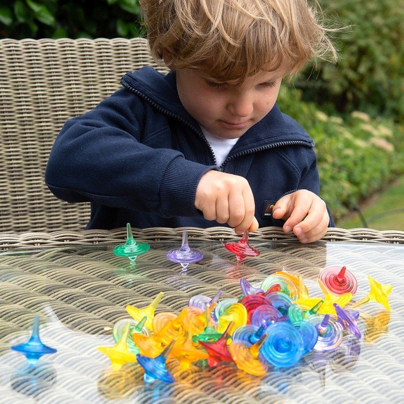 Translucent Colour Spinners - 36 Pack - ABC School Supplies