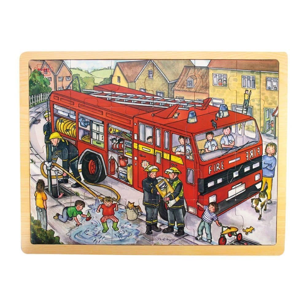 Tray 24Pc Puzzle Fire Engine - ABC School Supplies