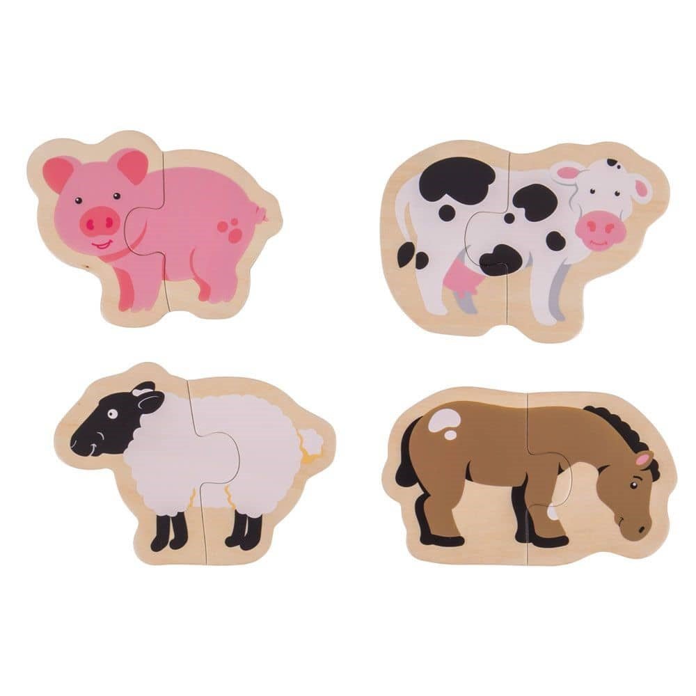 Two Piece Puzzles (Farm) - ABC School Supplies