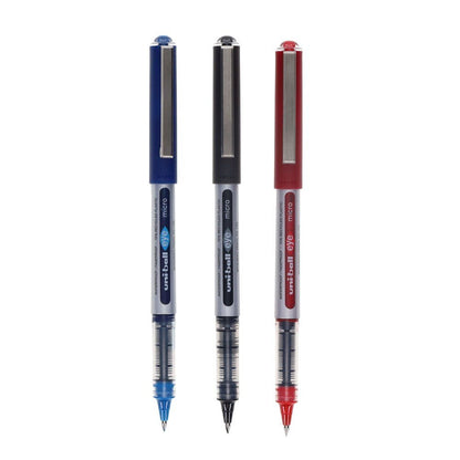 Uni Ball 3 Pack 0.5mm Rollerball Pen - Asst - ABC School Supplies