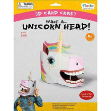 Unicorn 3D Mask Card Craft Kit - ABC School Supplies