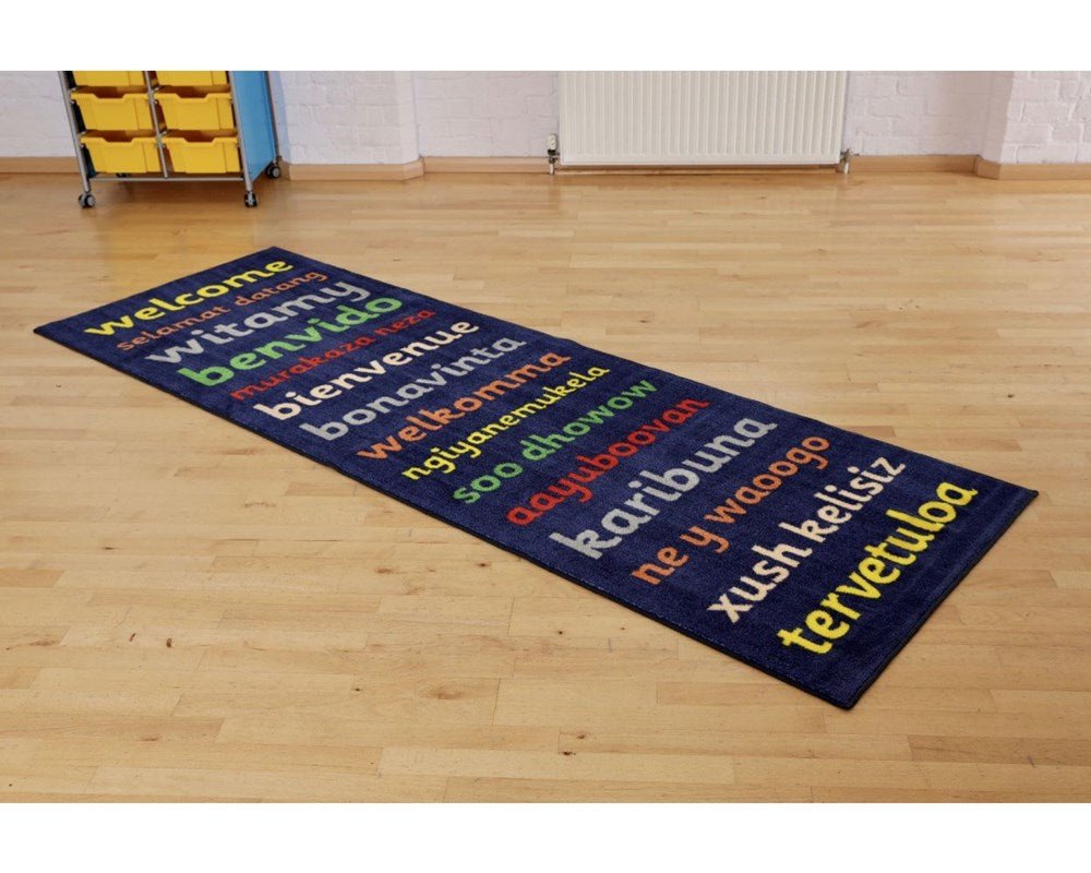 **Welcome Runner Classroom Carpet 3 X 1 Metre - ABC School Supplies