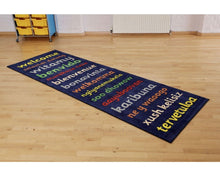**Welcome Runner Classroom Carpet 3 X 1 Metre - ABC School Supplies