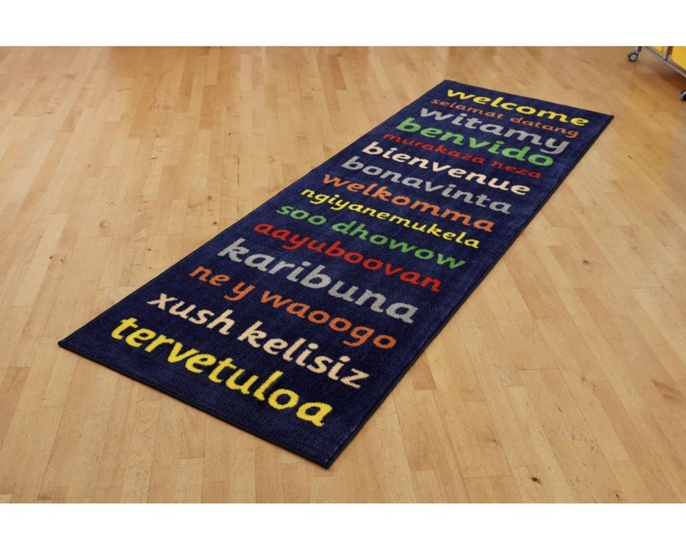 **Welcome Runner Classroom Carpet 3 X 1 Metre - ABC School Supplies