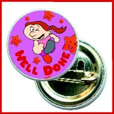 **Well Done! Button Badges - ABC School Supplies