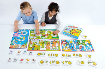 **What Time Is It? 4 Game Set - ABC School Supplies