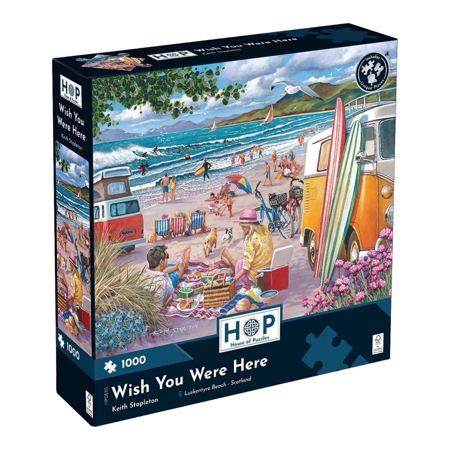 Wish You Were Here - 1000 Piece Jigsaw Puzzle - ABC School Supplies