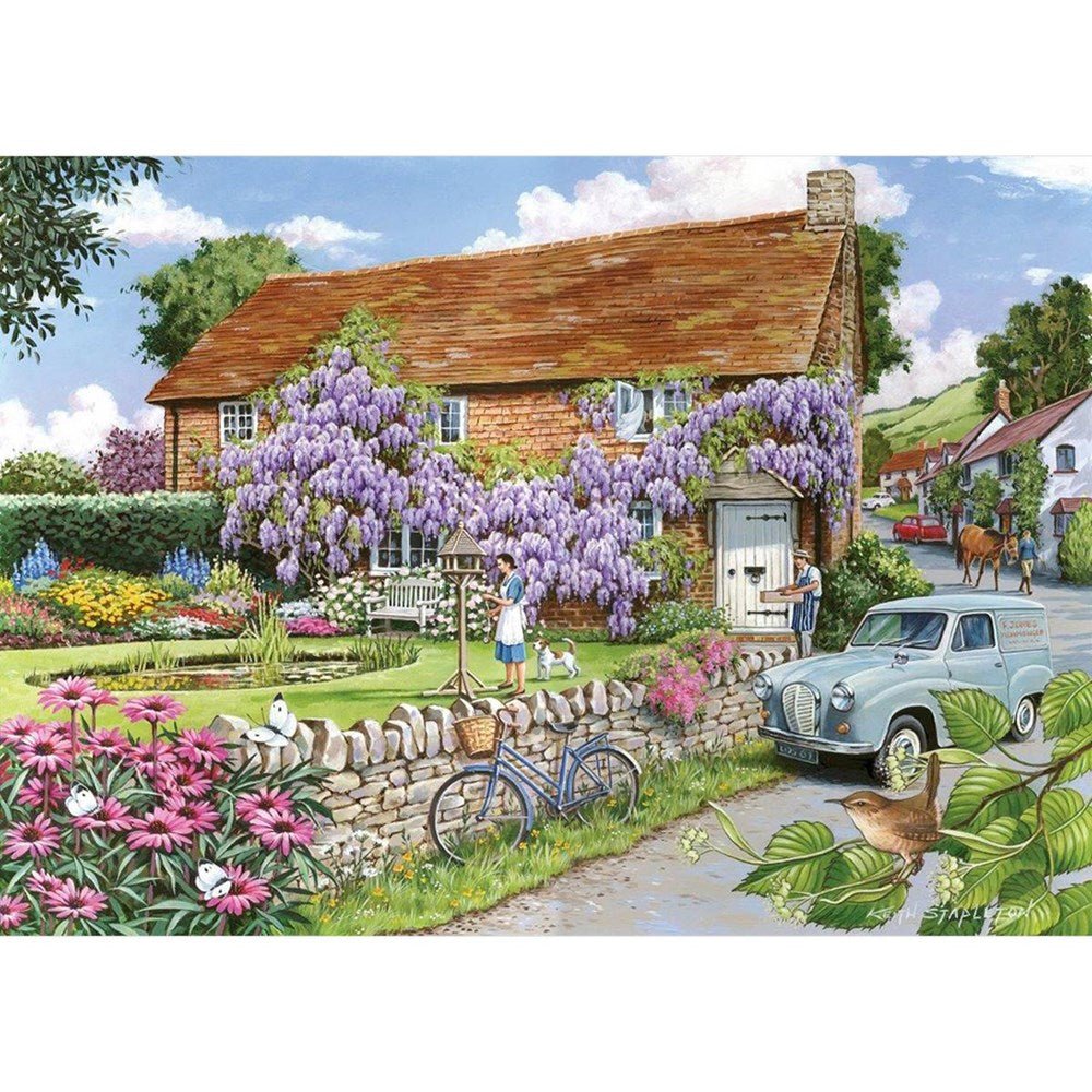 Wisteria Cottage - BIG 250 Piece Jigsaw Puzzle - ABC School Supplies