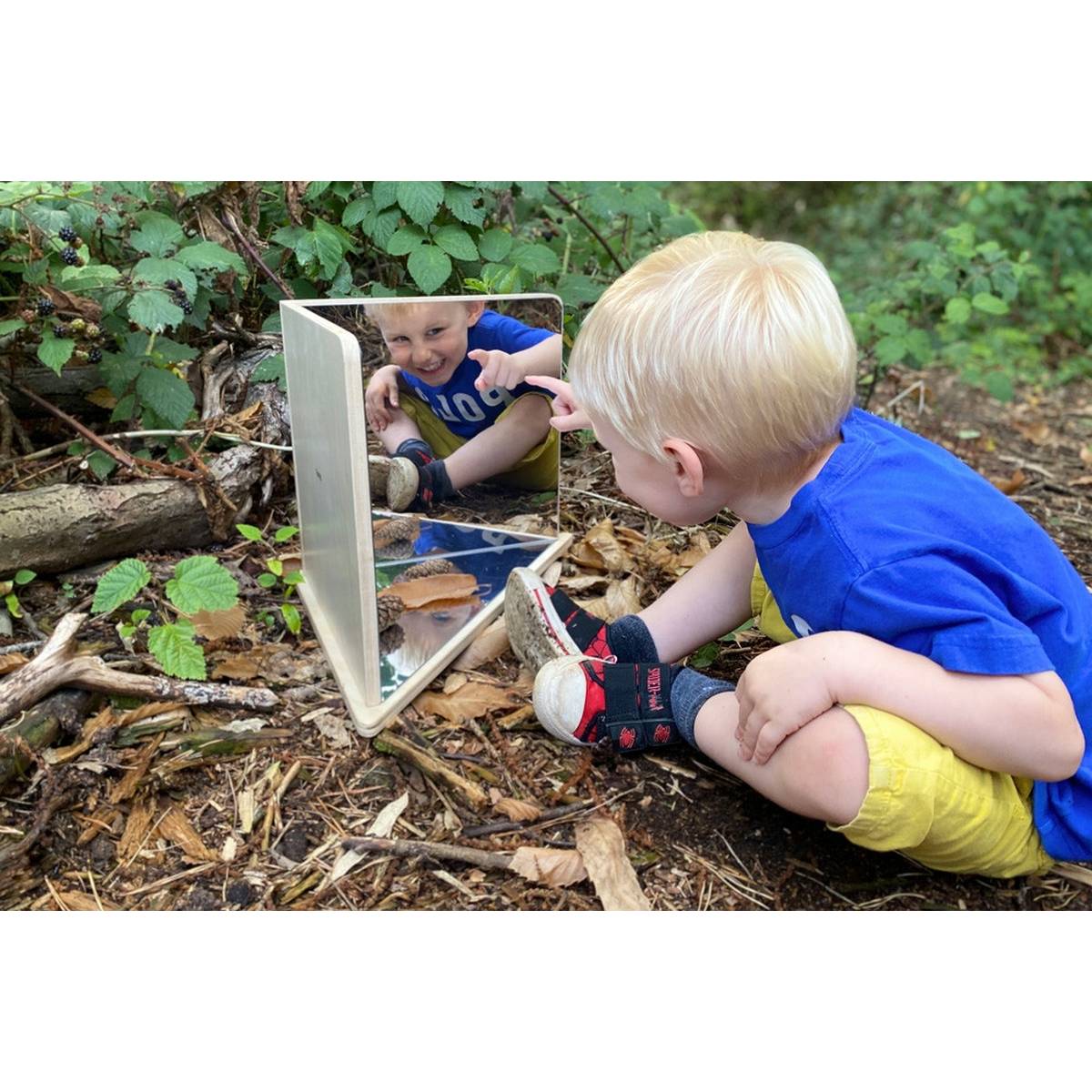 Wooden 4 - Way Mirror - ABC School Supplies
