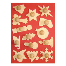 Wooden Christmas Templates Set Of 14 - ABC School Supplies