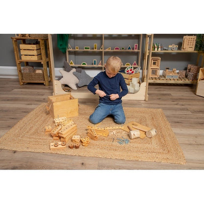 Wooden Construction Squares Pack 12 - ABC School Supplies