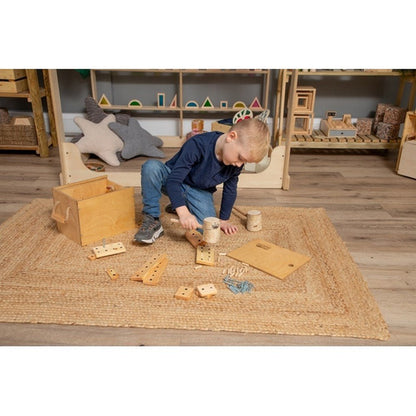 Wooden Construction Squares Pack 12 - ABC School Supplies