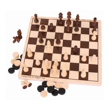 Wooden Draughts And Chess Set - ABC School Supplies