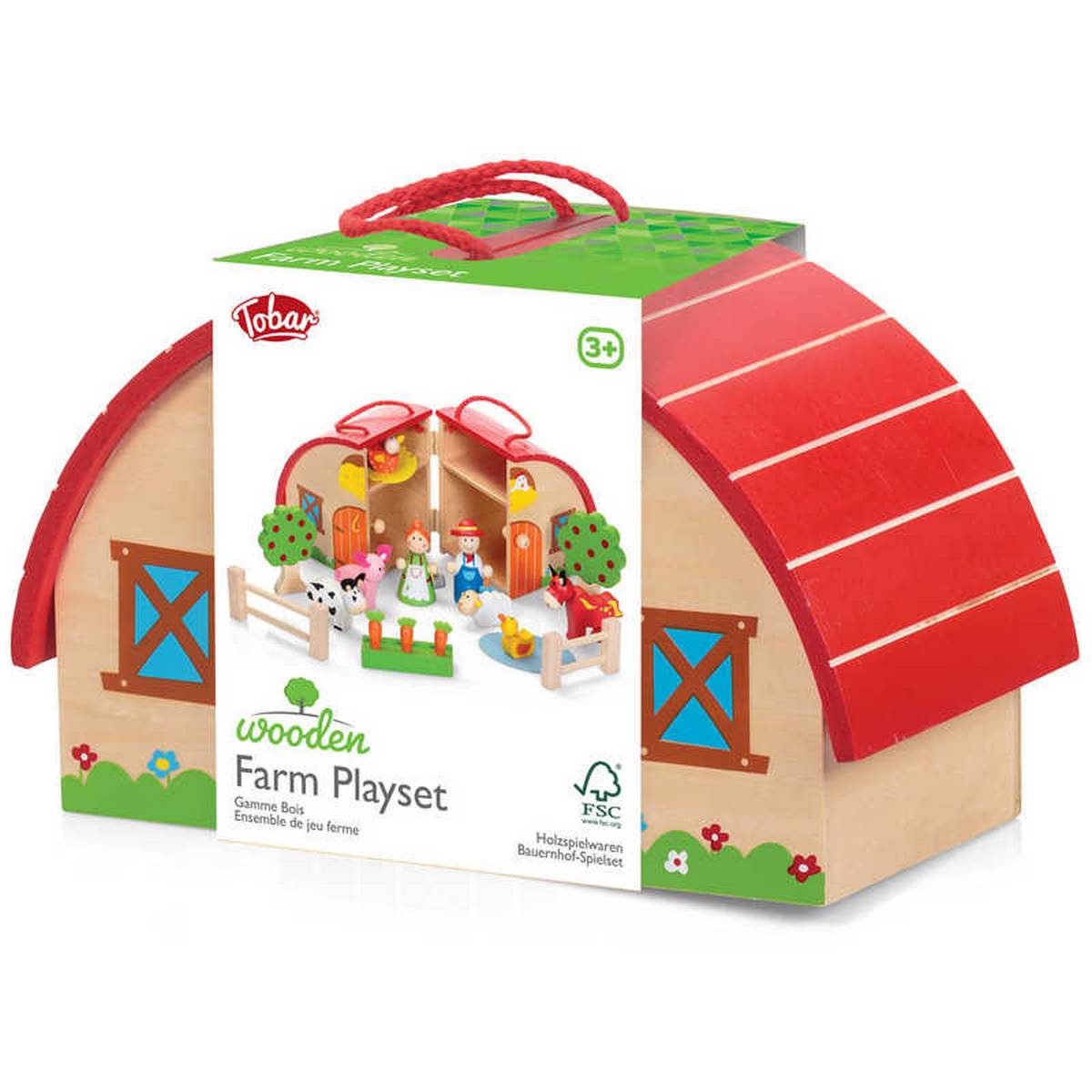 **Wooden Farm Playset - ABC School Supplies