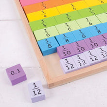 Wooden Fractions Tray - ABC School Supplies