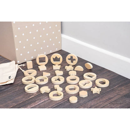 **Wooden Inside Outside Shapes Game - ABC School Supplies