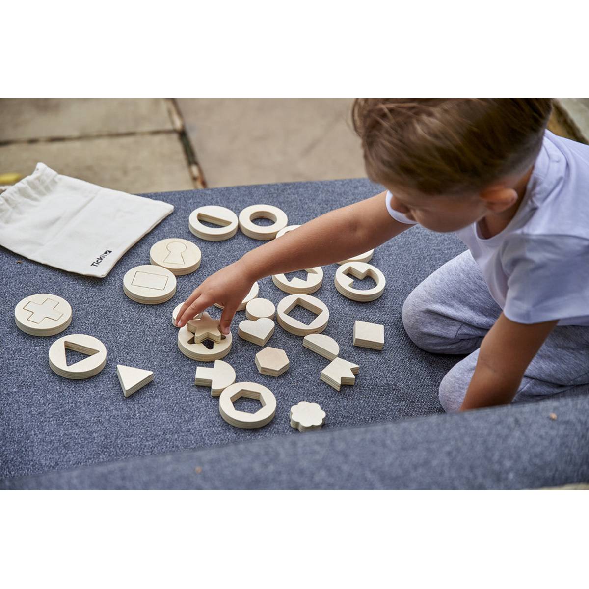 **Wooden Inside Outside Shapes Game - ABC School Supplies