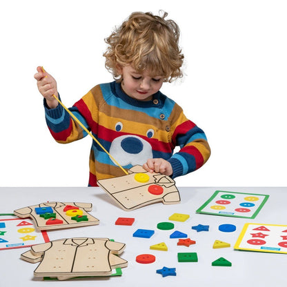 Wooden Lacing Clothes - ABC School Supplies