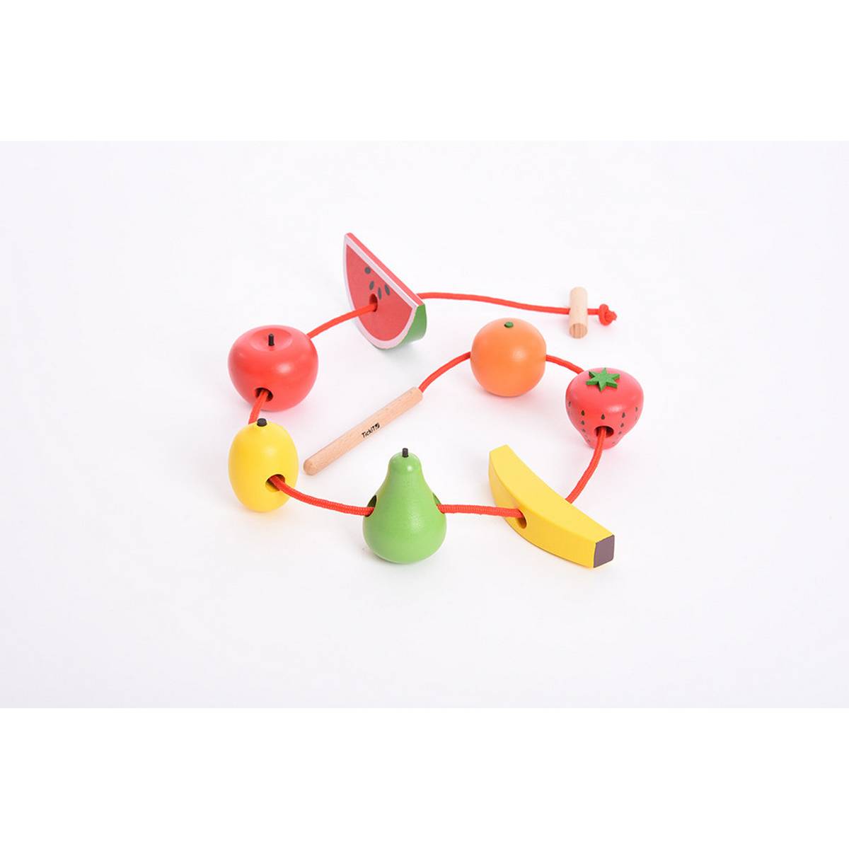 **Wooden Lacing Fruits - Pack Of 8 - ABC School Supplies