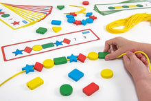 Wooden Lacing Shape Beads - ABC School Supplies