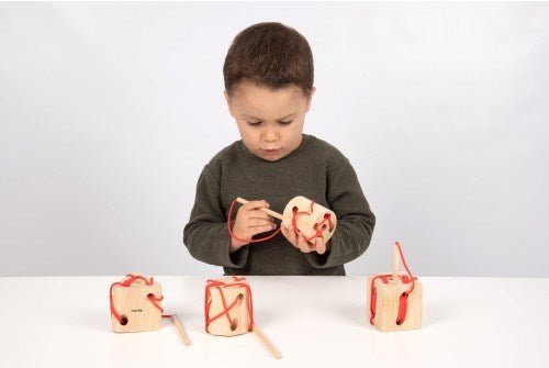 Wooden Lacing Shapes - ABC School Supplies
