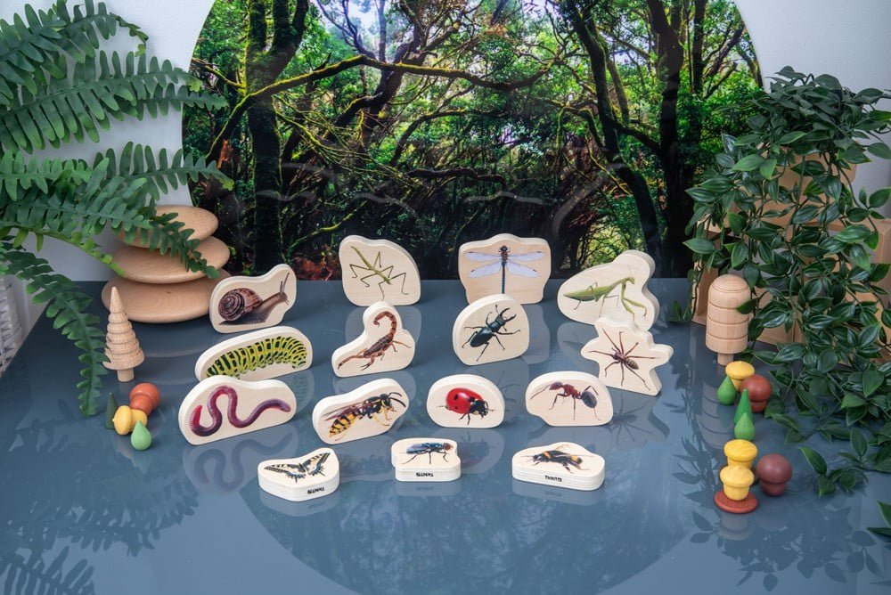 Wooden Minibeast Blocks - ABC School Supplies