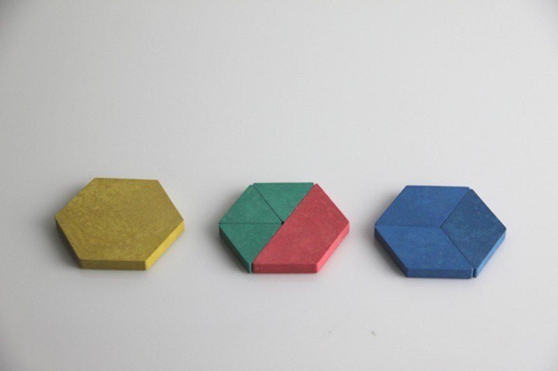 Wooden Pattern Blocks Set of 250 - ABC School Supplies