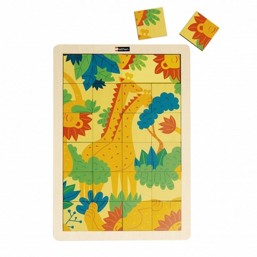 Wooden Puzzle - The Giraffes & The Lion - ABC School Supplies