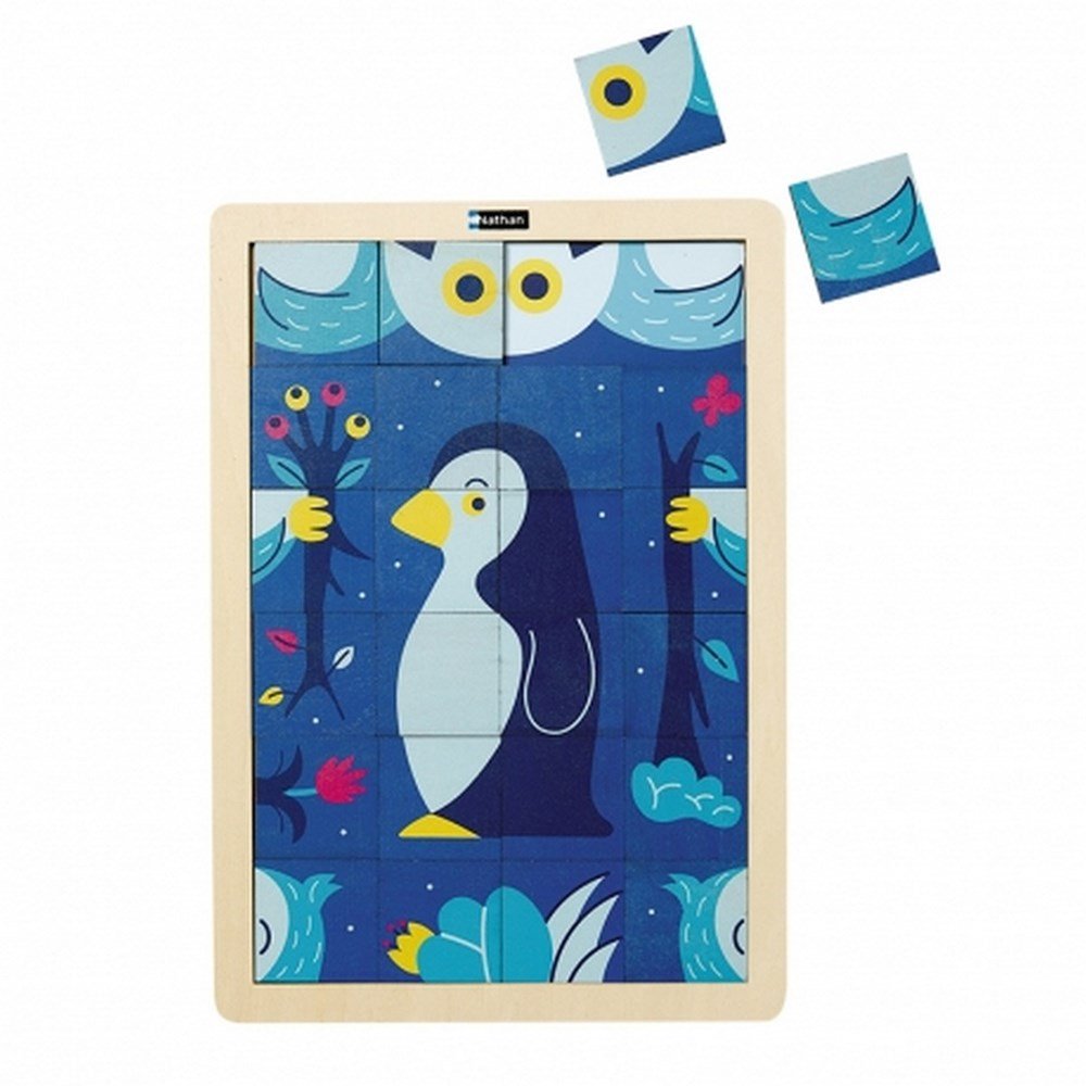 Wooden Puzzle - The Owl & The Penguin - ABC School Supplies