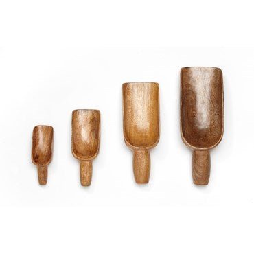 Wooden Scoops 4Pk - ABC School Supplies