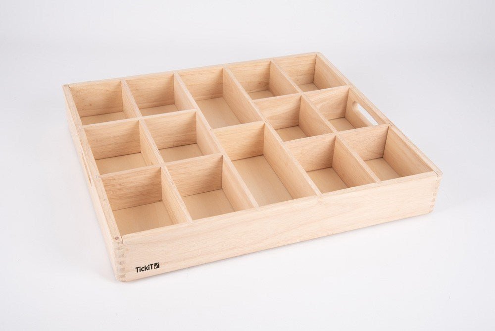 Wooden Sorting Tray - 14 Way - ABC School Supplies
