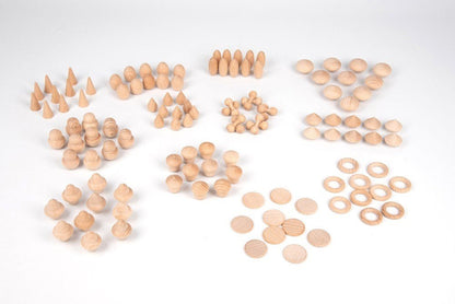 Wooden Treasures Natural Set - ABC School Supplies