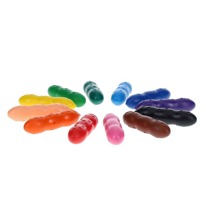 World of Colour 12 Pack Washable Little Peacasso Crayons - ABC School Supplies