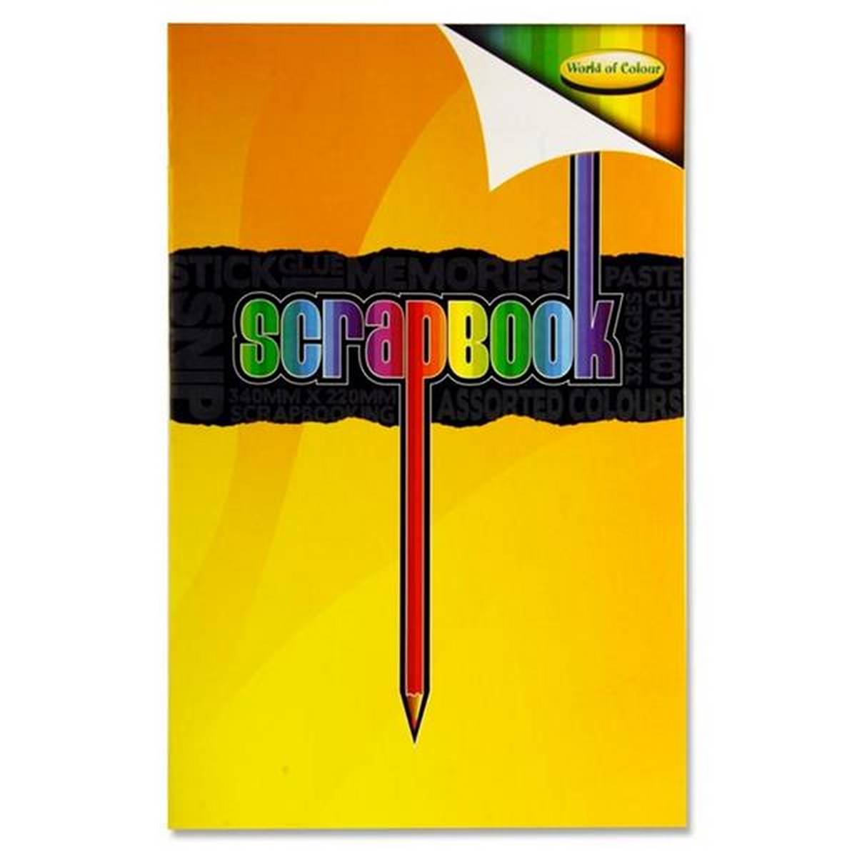 World Of Colour 345X216Mm 32Pg Activity Scrapbook - Pack Of 10 - ABC School Supplies