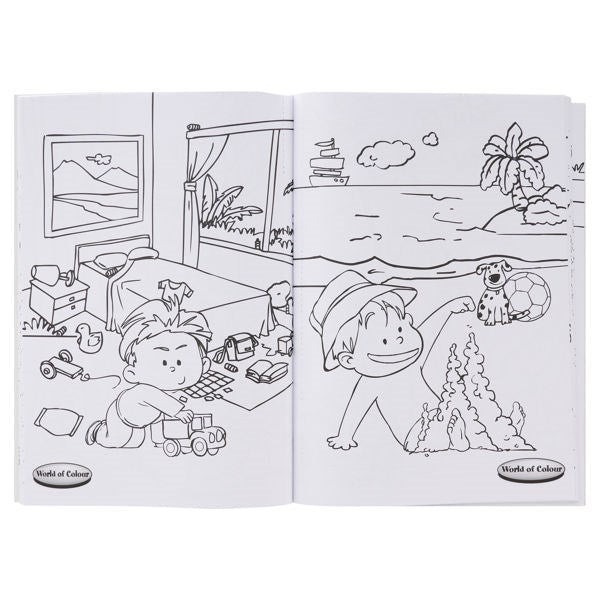 World Of Colour A4 48Pg Colouring Book - Bold - ABC School Supplies
