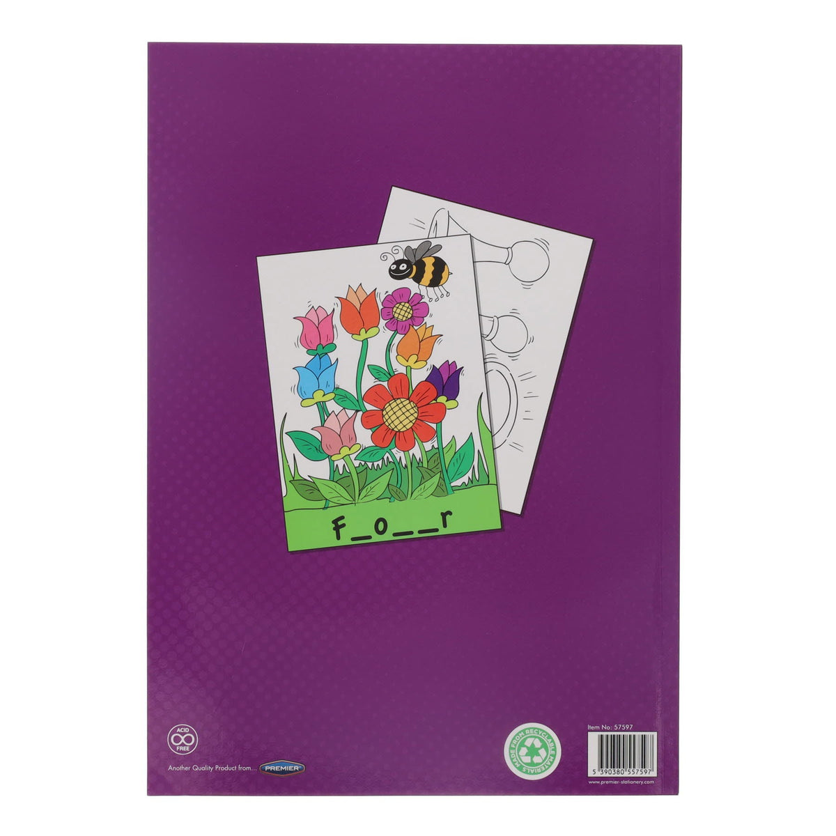 World Of Colour A4 48pg Colouring Book - Word Games - ABC School Supplies