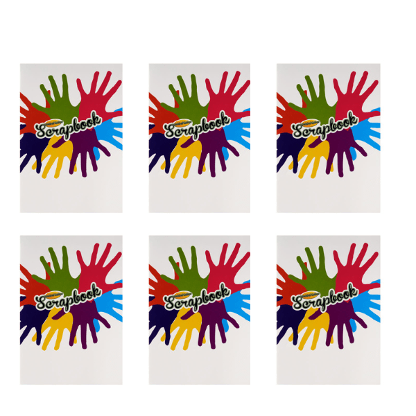World Of Colour A4 60Pg Scrapbook 5 Asst Colour Pages - Pack Of 60 - ABC School Supplies