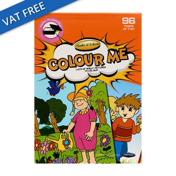World Of Colour A5 96Pg Shoe Box Perforated My Little Colouring Book - ABC School Supplies