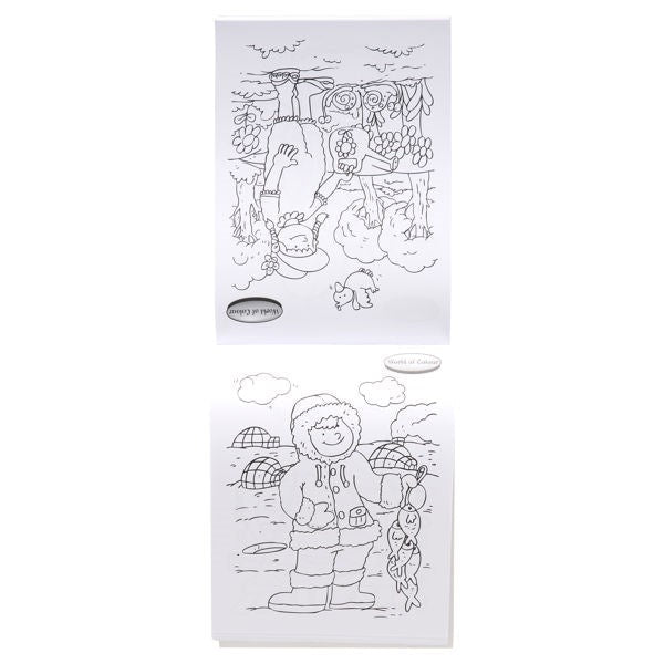 World Of Colour A5 96Pg Shoe Box Perforated My Little Colouring Book - ABC School Supplies